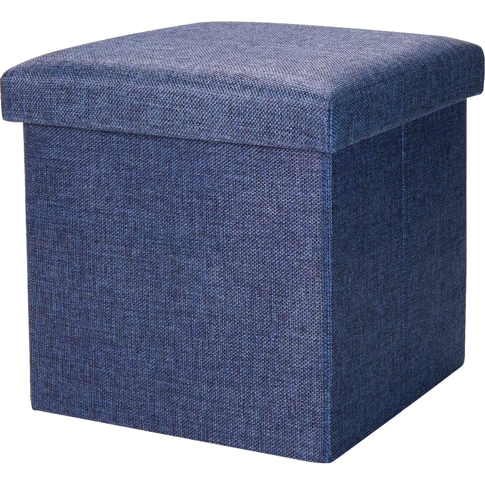 Изображение товара Складной короб-пуф ГЕЛЕОС 31-НВ синий 31x31x31 см МДФ полиэстер