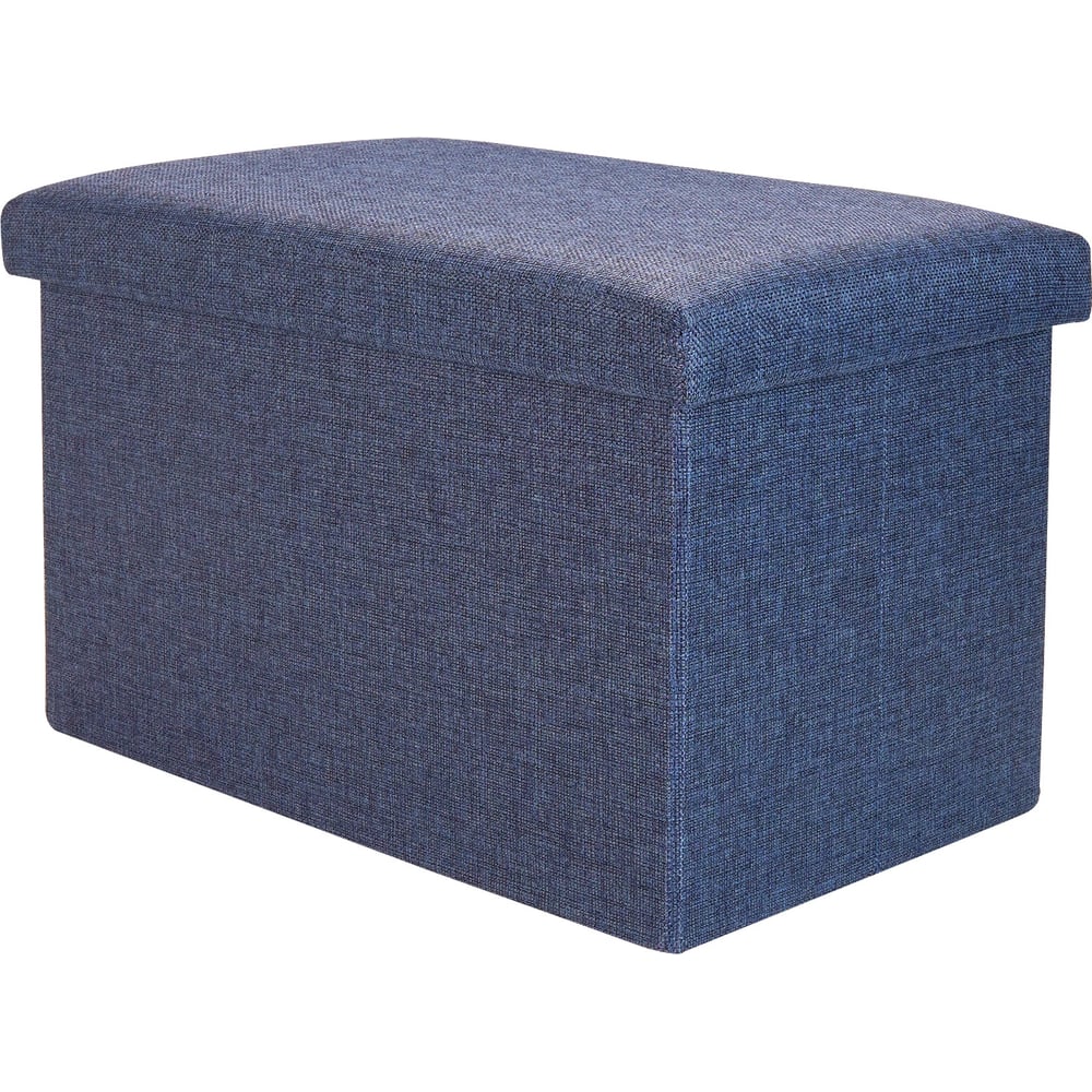 Изображение товара Короб складной ГЕЛЕОС Пуф 49-НВ, размер 48x30x30 см, синий ПУФ-49-НВ
