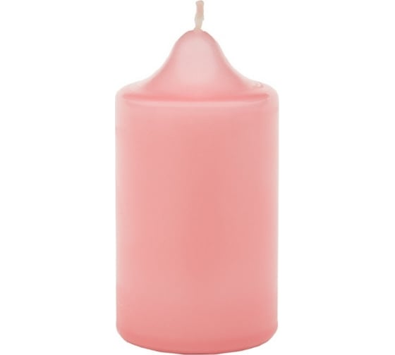 Изображение товара Свеча Антей Candle бочонок 50x100 мм, цвет розовый 5070826