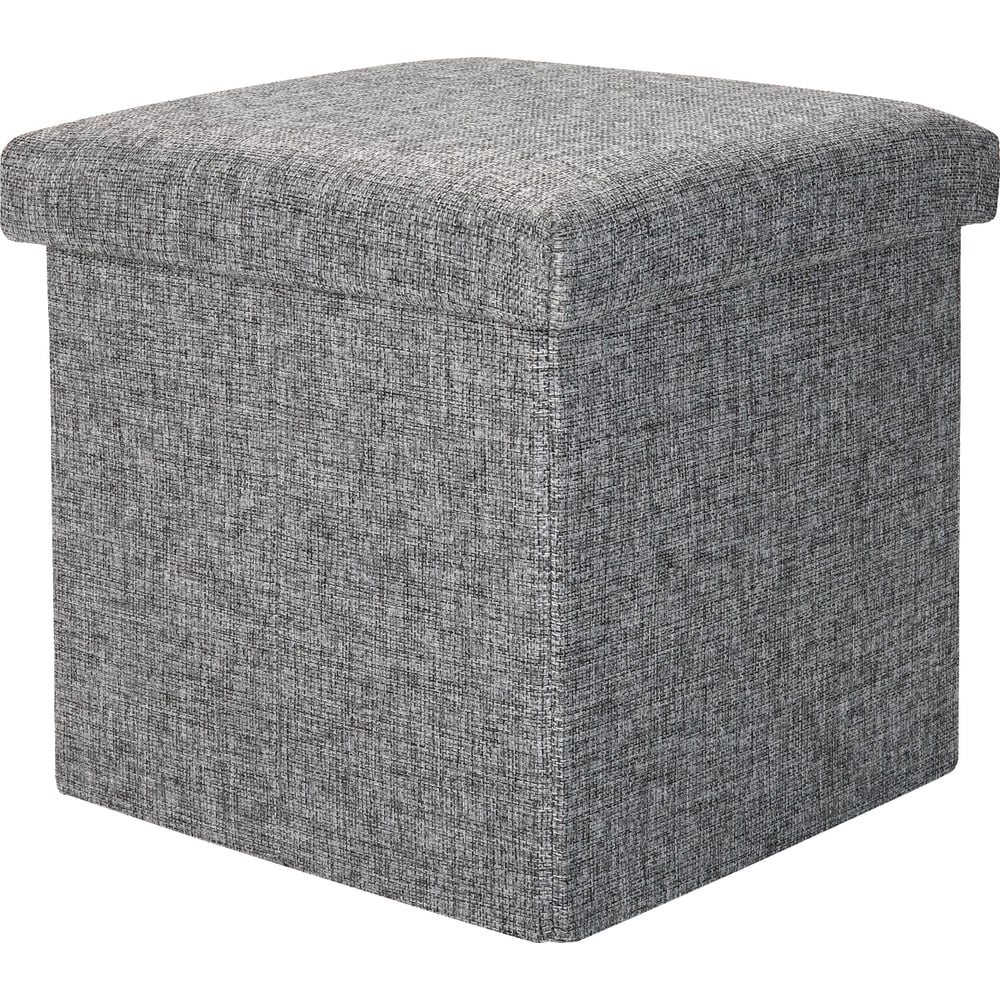 Изображение товара Короб складной ГЕЛЕОС Пуф 31-ТС, размер 30x30x30 см, серый ПУФ-31-ТС