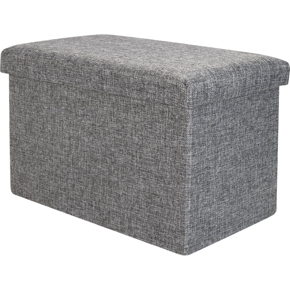 Изображение товара Складной короб-пуф ГЕЛЕОС 49-ТС, серый, компактный и многофункциональный