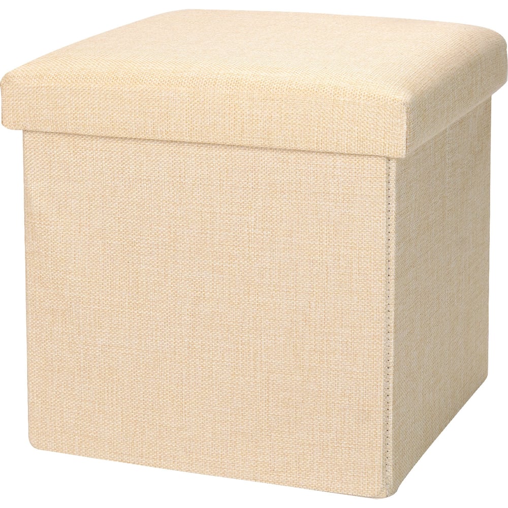 Изображение товара Складной короб-пуф ГЕЛЕОС 31-КХ бежевый 31x31x31 см для дома и офиса