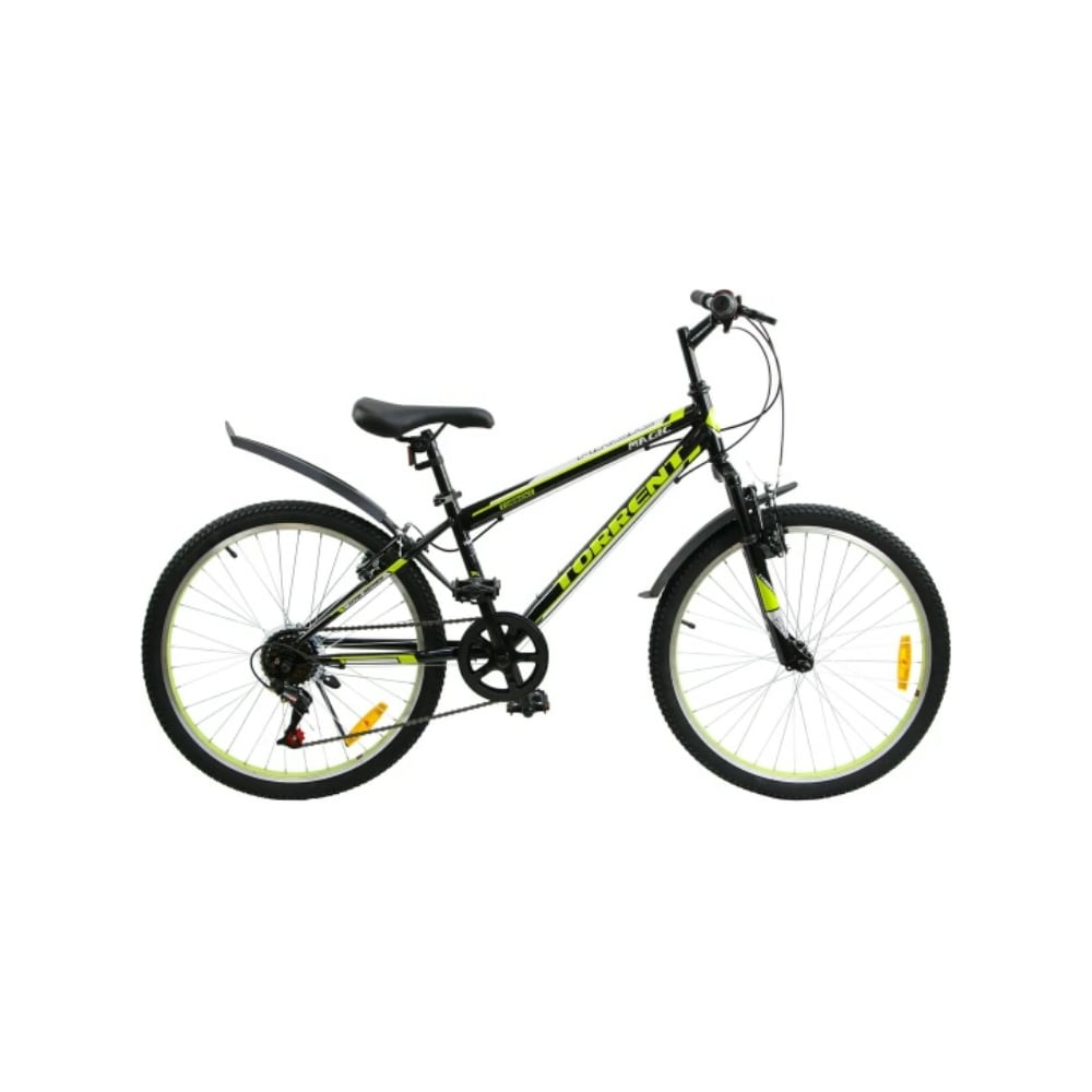 Велосипед Torrent, размер 13, цвет черный/зеленый