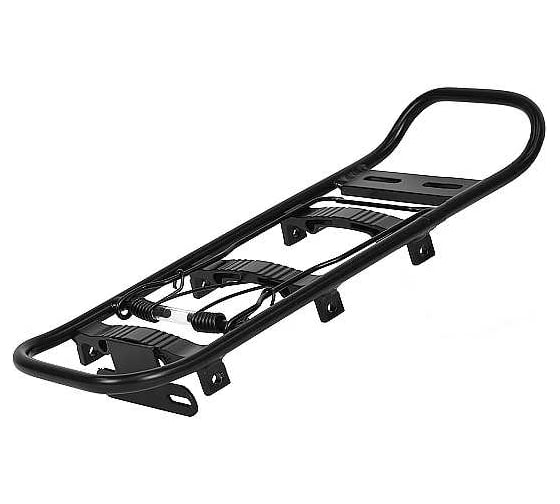 Изображение товара Багажник JOY KIE HX-Y673-1, с прижимом, алюминий, черный, с защитой для сумок HQ-0009457