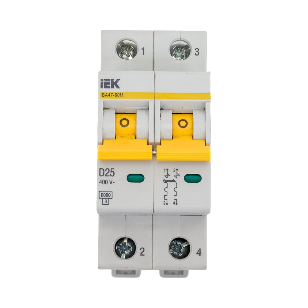 Автоматический выключатель IEK выключатель автоматический модульный 3п c 6а 6ка ва47 60m iek mva31 3 006 c