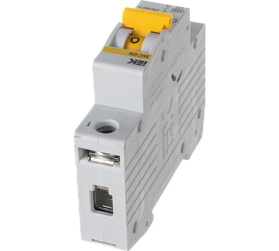 Изображение товара Автоматический выключатель IEK ВА47-60M 1Р 50А 6кА С MVA31-1-050-C
