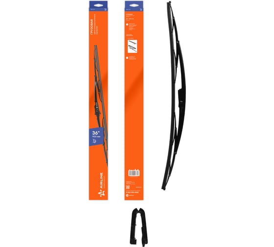 Изображение товара Щетка стеклоочистителя грузовая каркасная 900 мм, 36", hook 6х16 AIRLINE AWB-TK-901