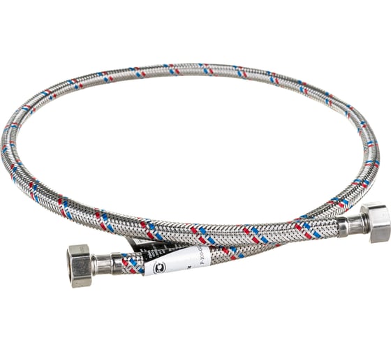 Изображение товара Гибкая подводка для воды Gigant с оплеткой из нержавеющей стали, 1/2"х100 см, г/г P-100-GG