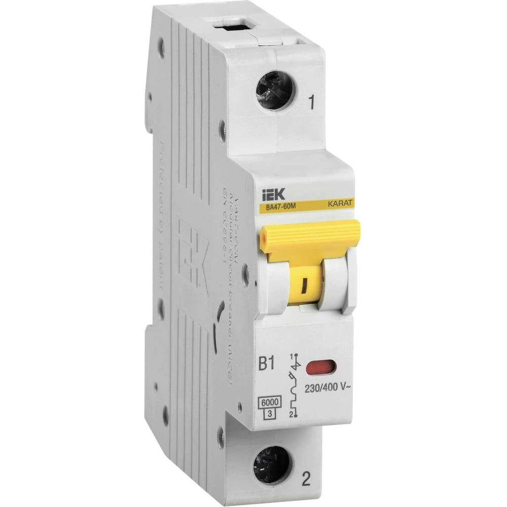 Изображение товара Автоматический выключатель IEK ВА47-60M 1Р 50А 6кА D MVA31-1-050-D