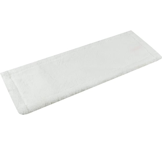 Изображение товара Плоский моп NV микрофибра, 40 см, белый, крепление карман и ухо MF-M-40/C