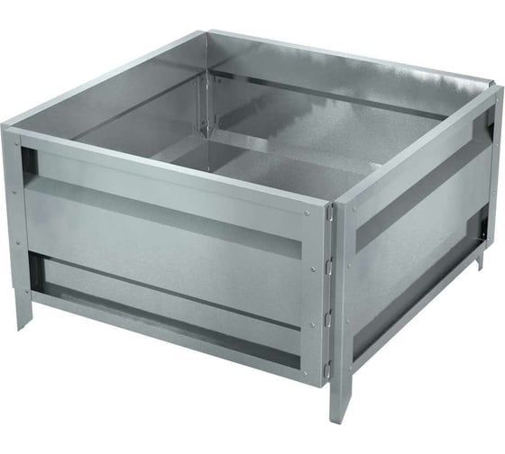 Изображение товара Готовая оцинкованная грядка на дачу Delta-Park GU 0.7x0.7 м, серебристая 30013GU_7070Zn