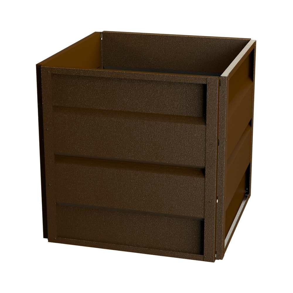 Изображение товара Готовая оцинкованная грядка Delta-Park 0.7x0.7 м, коричневая