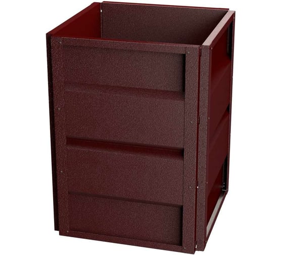 Изображение товара Готовая оцинкованная грядка на дачу Delta-Park GW GW 0.5x0.5 м, коричнево-красная 30013GW_5050Ch