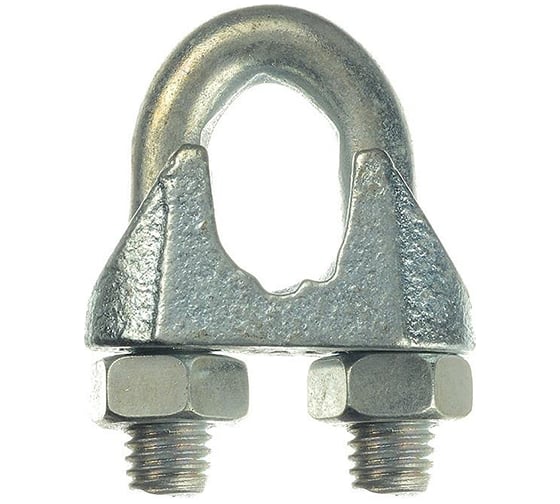 Изображение товара Зажим для троса оцинкованный REXANT  d=6 мм, DIN 741, 100 шт 09-5606