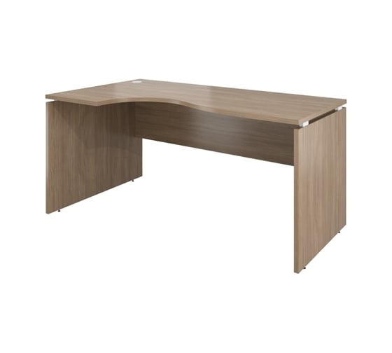Изображение товара Стол криволинейный Монолит Дублин левый 1600x900x750 Дуб кофейный37 ДБ06.37