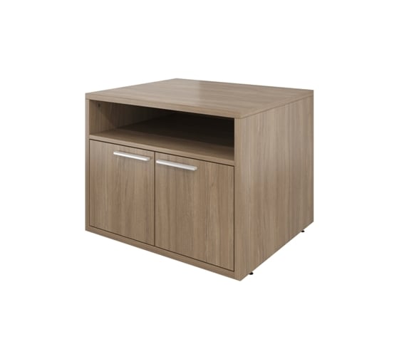 Изображение товара Тумба Монолит Дублин под оргтехнику (770x600x650) Дуб кофейный37 ДБ18.37