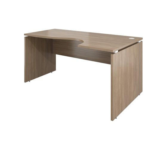 Изображение товара Стол криволинейный Монолит Дублин правый 1600x900x750 Дуб кофейный37 ДБ08.37