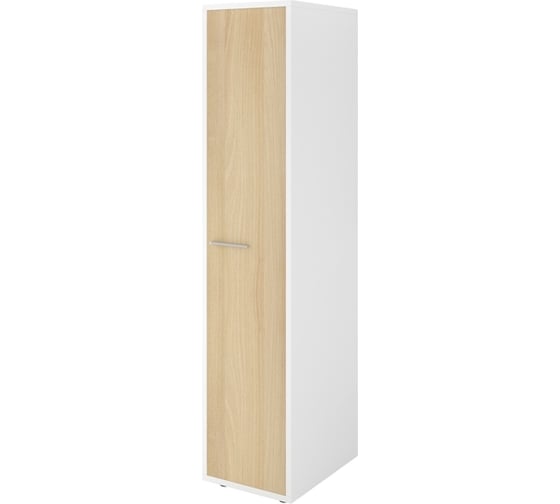 Изображение товара Шкаф Монолит Дублин для одежды узкий 430x570x1980 Белый30/Акация лорка31 ДБ25.32