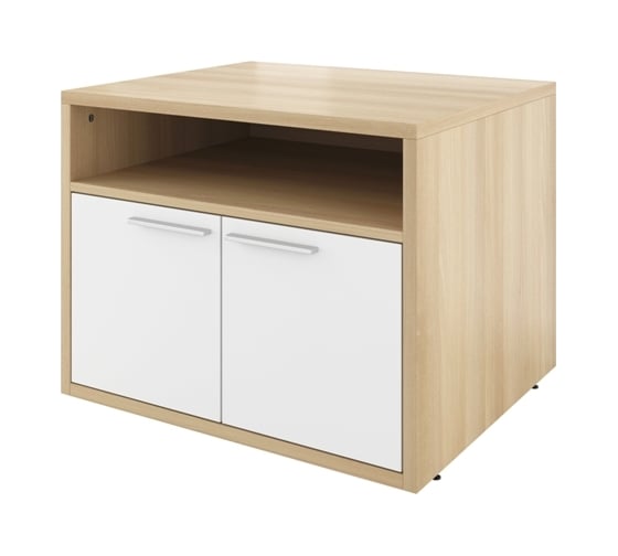 Изображение товара Тумба Монолит Дублин под оргтехнику (770x600x650) ( Акация лорка31/Белый30 ДБ18.33