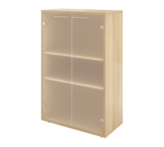 Изображение товара Шкаф Монолит Дублин низкий 800x400x1250 стекло сатин Акация лорка31 ДБ49.31