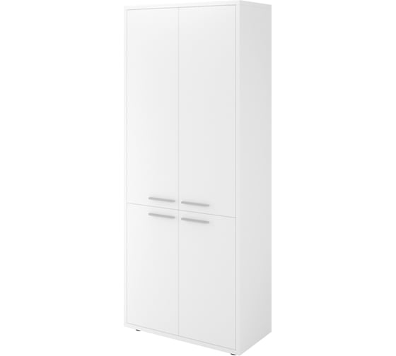 Изображение товара Шкаф Монолит Дублин высокий закрытый 4 двери 800x400x1980 Белый30 ДБ39 ДБ39.30