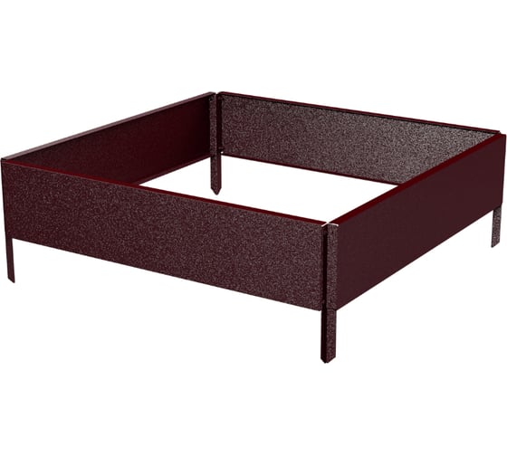 Изображение товара Готовая оцинкованная грядка на дачу Delta-Park GX 0.7x0.7 м, коричнево-красная 30020GX_7070Ch