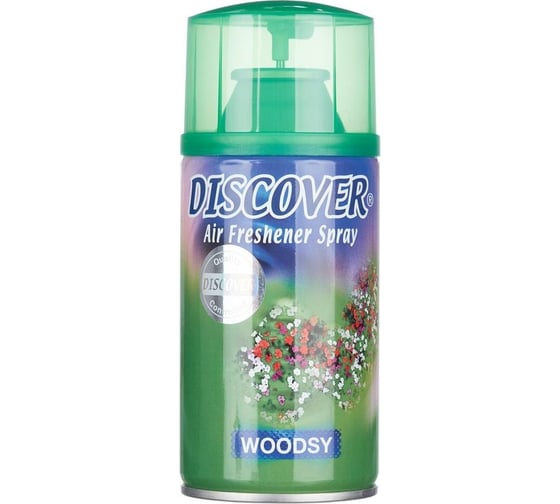 Изображение товара Сменный баллон для автоматического освежителя DISCOVER WOODSY 320 мл лесной DSR 0016-20