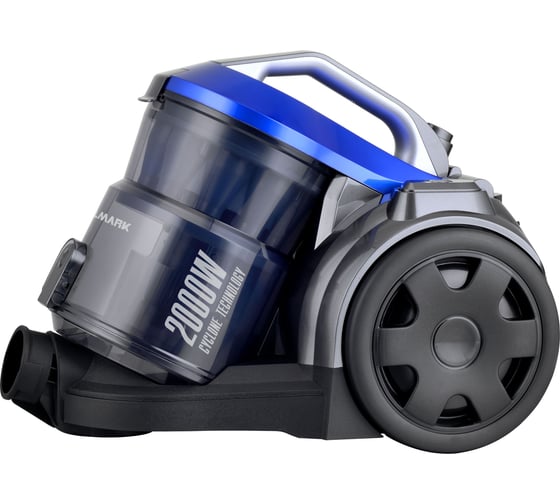 Изображение товара Пылесос Willmark VC-2069CY, циклон без мешка, НЕРА фильтр, насадки, 2000 Вт, мощность всасывания 400 Вт 2000529