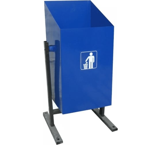 Изображение товара Урна ПК ОТК металлическая «Космос 20 л» цвет синий УК0СН