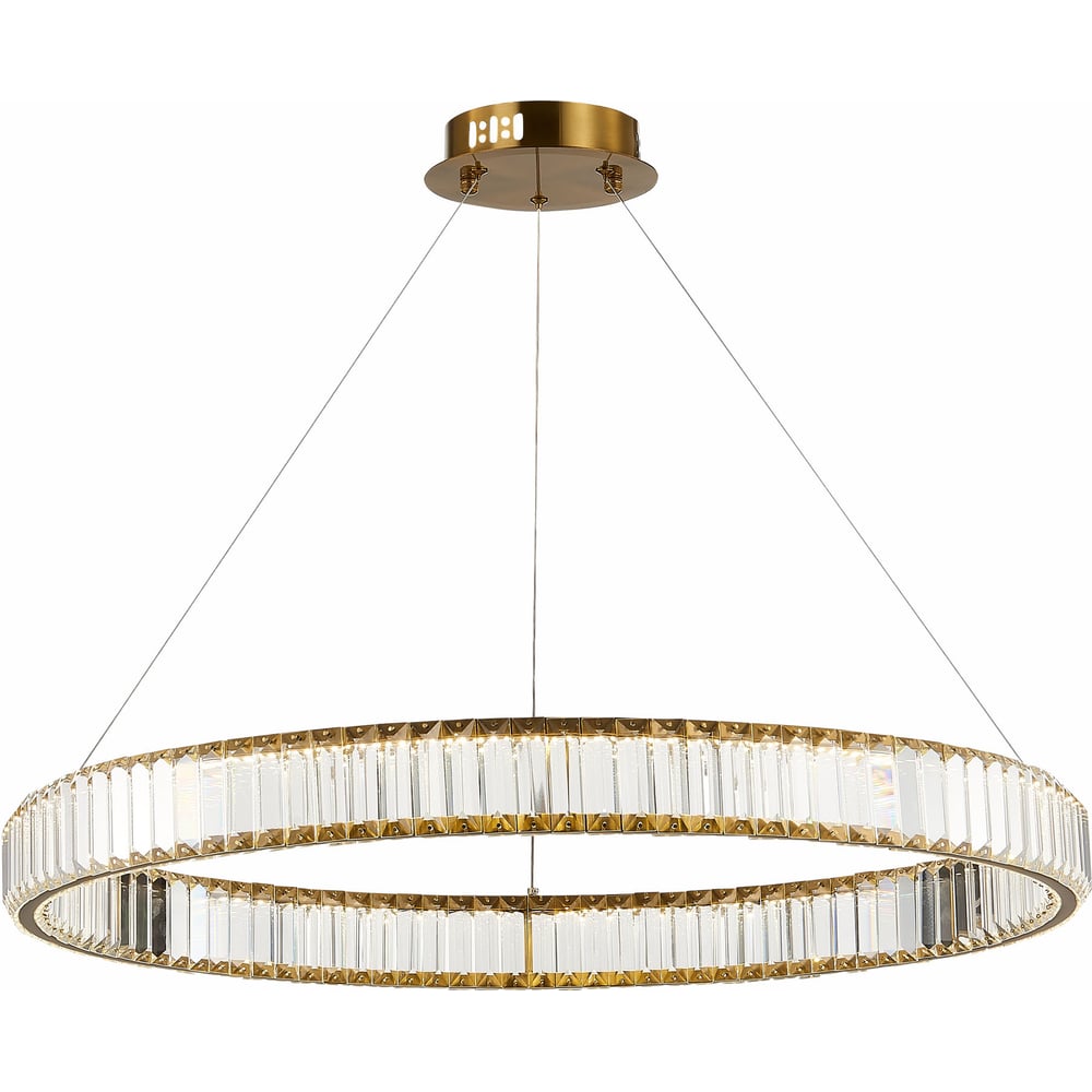 Подвесная люстра ST luce люстра 06417 5 wh gd белый золото хрусталь 5х40вт e14 54х54х100см