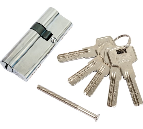 Изображение товара Цилиндровый механизм Вантаж 5 ключей, хром Z80, 30x50 СР