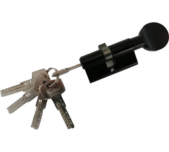 Изображение товара Цилиндровый механизм Вантаж 5 ключей, черный ZС60, 30Cx30 BL