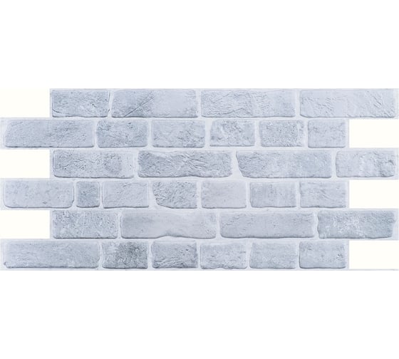 Изображение товара Панель ПВХ STELLA 0.4 мм, кирпич, Ретро серый 00000012505