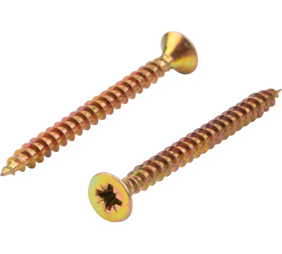 Изображение товара Универсальный саморез KRANZ 4.5x50, желтый цинк, 200 шт. KR-01-3311-020