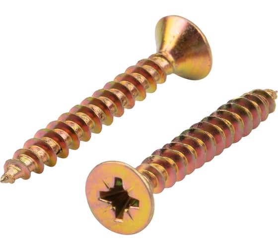 Изображение товара Универсальный саморез KRANZ 5x40, желтый цинк, 200 шт. KR-01-3311-039