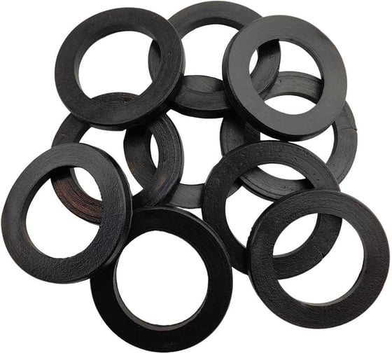 Изображение товара ПВХ-прокладка HG 1 дюйм, черная, 10 шт 1646136