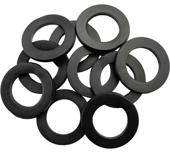 Изображение товара ПВХ-прокладка HG 1 1/4 дюйма, черная, 10 шт 1646174