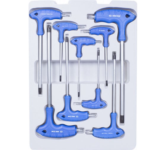 Изображение товара Набор Г-образных ключей KING TONY Torx, T10-T50, 9 предметов 22309TR