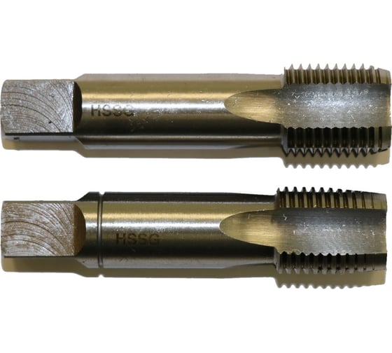 Изображение товара Метчик BTI DIN 5157 HSS трубный цилиндрический м/р G 1/8-28 2 шт. NR34 G0008