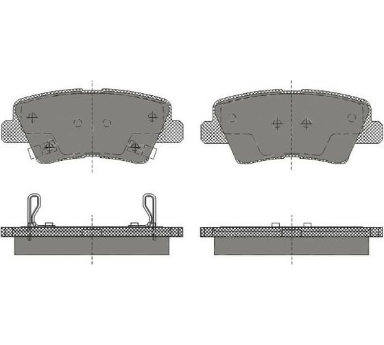Изображение товара Тормозные колодки 4 шт для HYUNDAI/KIA/SSANG YONG SCT SP629