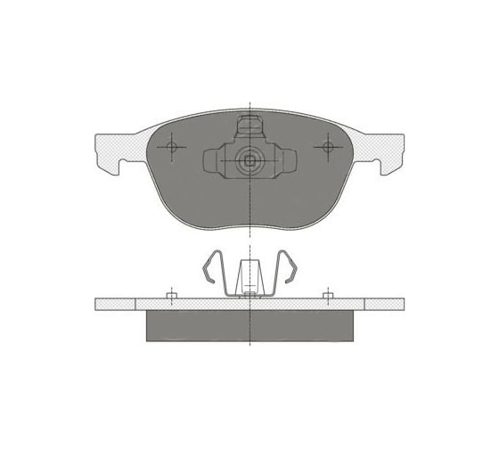 Изображение товара Тормозные колодки 4 шт для FORD/MAZDA/VOLVO SCT SP358
