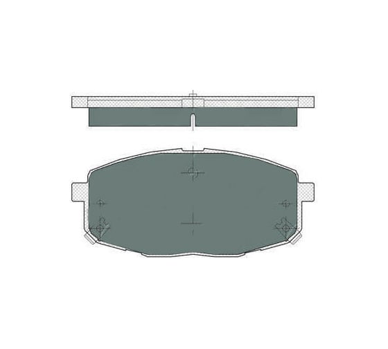 Изображение товара Тормозные колодки 4 шт для HYUNDAI/KIA SCT SP374