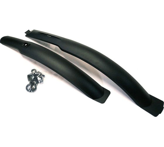Изображение товара Комплект крыльев GHBIKE переднее+заднее, SF-336F/R, 24-26, пластик, черный H000015481