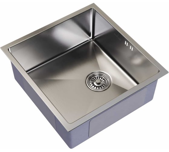Изображение товара Мойка для подстольного монтажа MIXLINE PRO 45x42х20 см, толщина 3 мм, выпуск 3 1/2, с сифоном, сатин 548564