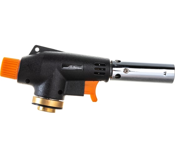 Изображение товара Газовая горелка Airline на резьбовой баллон, пьезоподжиг, анти-вспышка, 16х5,5х3 см AGT-S-03