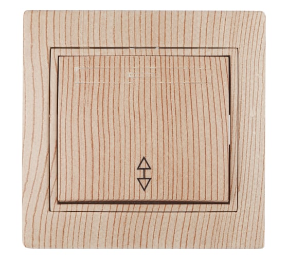 Изображение товара Одноклавишный переключатель Intro Plano 1-103-11 10А-250В, IP20, СУ, сосна, Б0053756