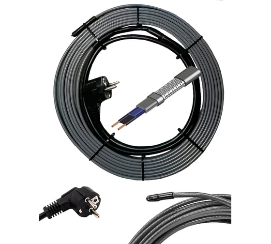 Изображение товара Готовый комплект на трубу до 150 мм ООО Ланит греющий кабель 18 м LA24H018