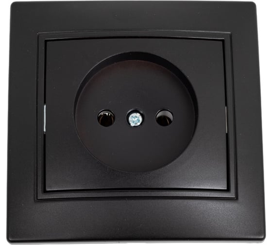 Изображение товара Розетка Intro Plano 1-201-05 без заземления 2P, 16А-250В, IP20, СУ, антрацит, Б0053867