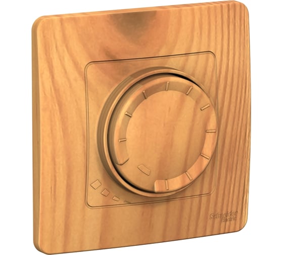 Изображение товара Поворотно-нажимной светорегулятор-диммер Systeme Electric Blanca с/у Ясень 400ВТ BLNSS040015