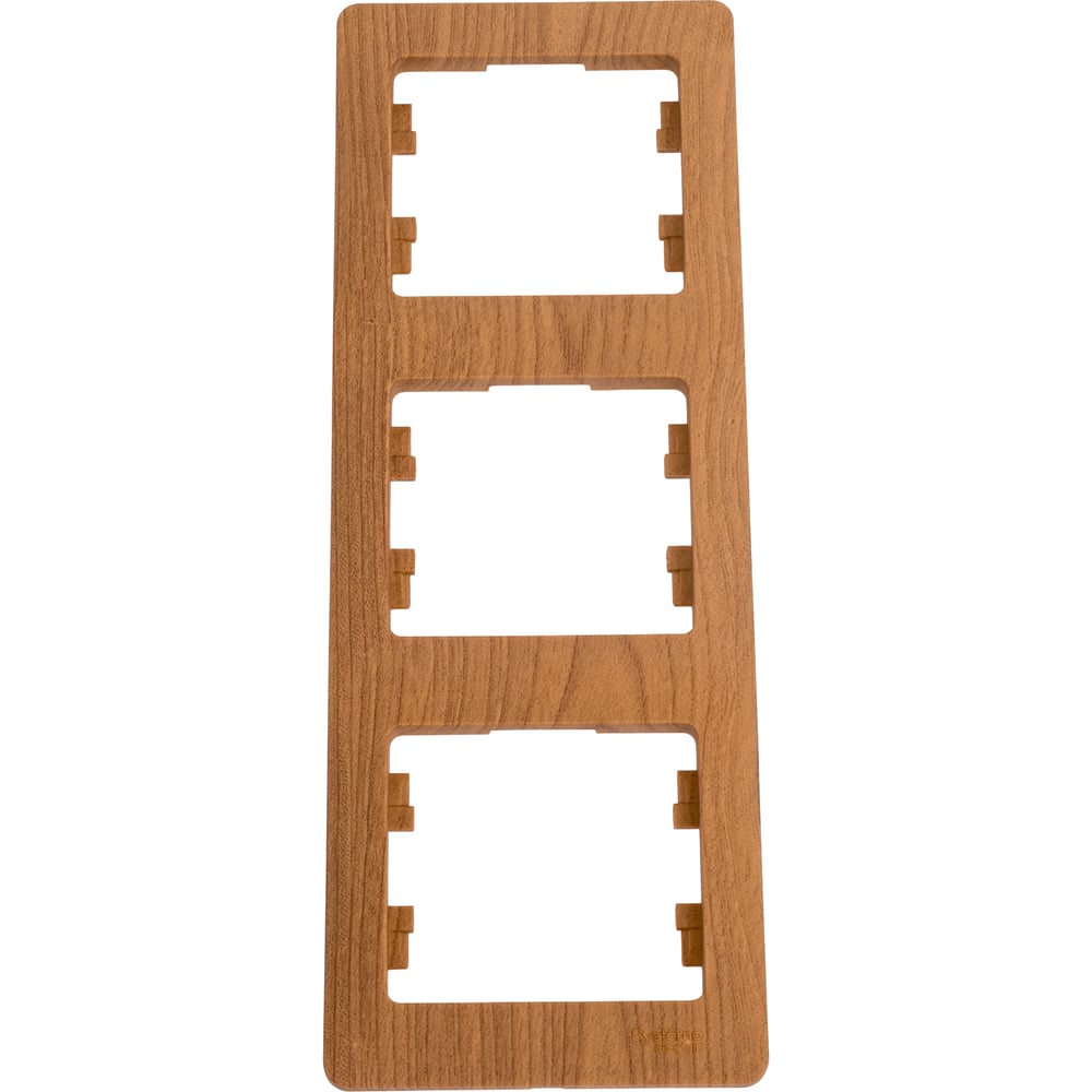 Изображение товара Рамка для кабельных решений Systeme Electric Glossa Дуб 3 поста IP20